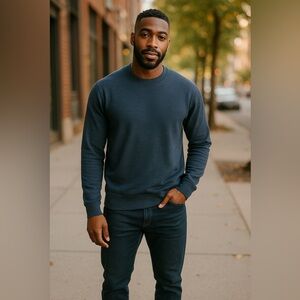 Heathered blue long sleeve